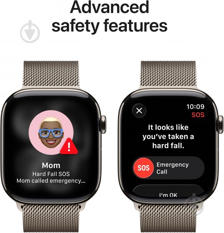 Смарт-годинник Apple Watch Series 11 GPS + Cellular 42mm Natural Titanium Case with Natural Milanese Loop (MF8P4RK/A) - фото 6