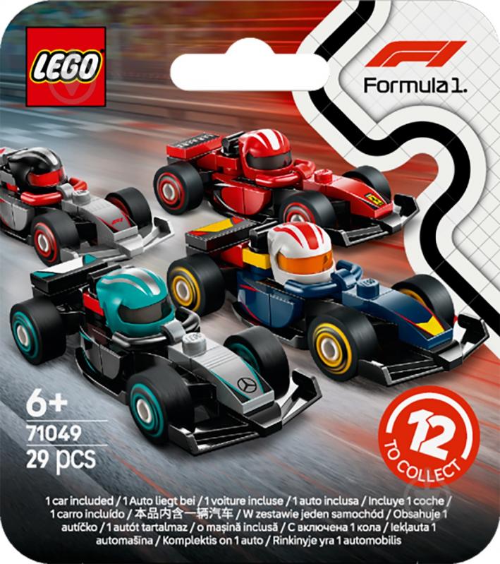 Конструктор LEGO Minifigures Колекційні автомобілі для перегонів F1® 71049 - фото 1