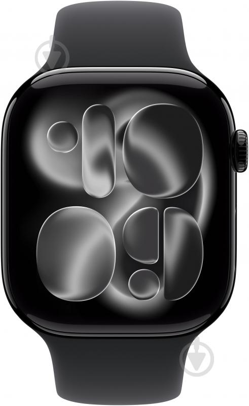 Смарт-часы Apple Watch Series 11 GPS + Cellular 46mm Jet Black Aluminium Case with Black Sport Band - M/L (MFC44RK/A) - фото 2
