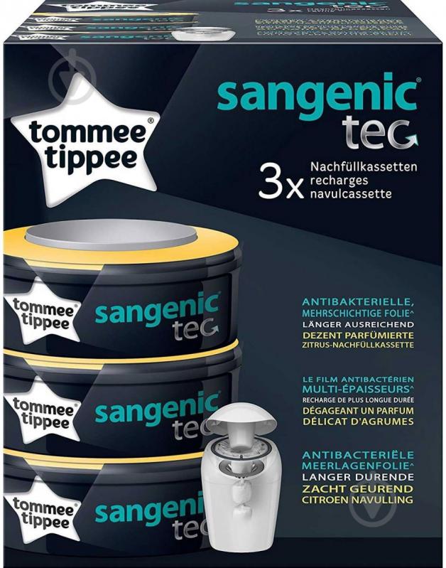 Сменная кассета для накопителя Tommee Tippee Sangenic Tec 3 шт. - фото 2