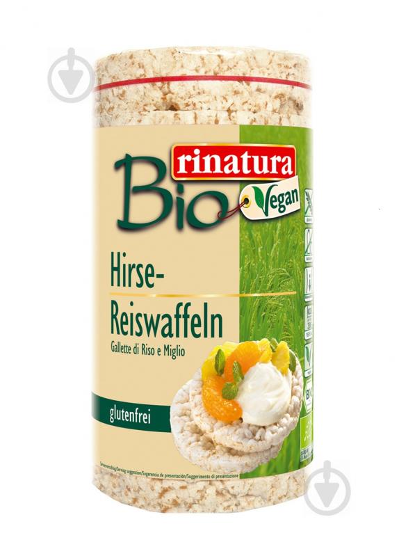 Хлібці Rinatura з просу та рису органічні без глютену 100 гр - фото 1