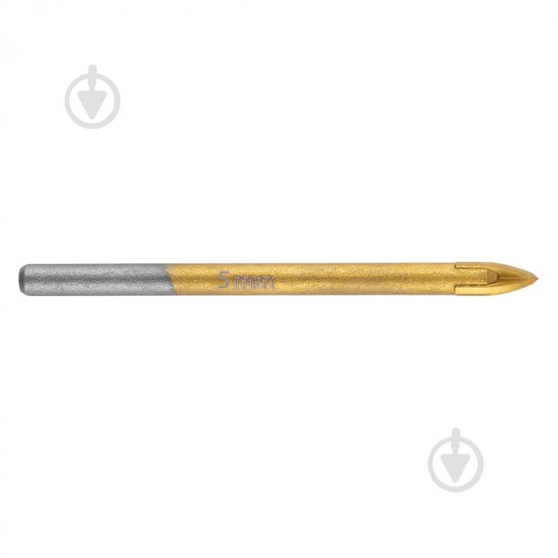 Сверло универсальное GRAPHITE TiN 5 мм 54T404 - фото 1 Сверло универсальное GRAPHITE TiN 5 мм 54T404 - фото 1