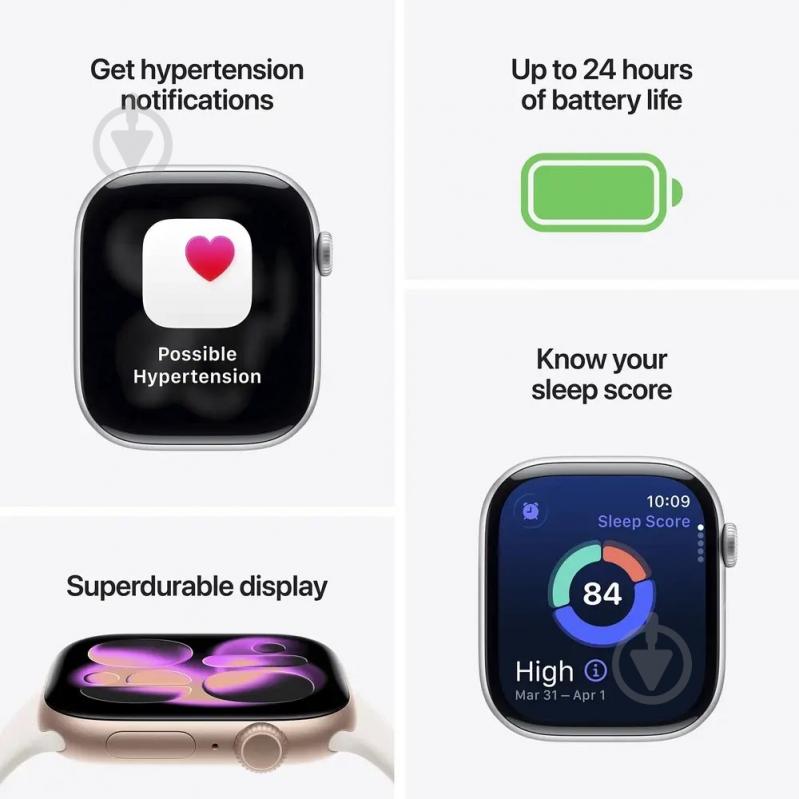 Смарт-часы Apple Watch Series 11 GPS + Cellular 46mm Gold Titanium Case with Light Blush Sport Band - M/L (MFD64RK/A) - фото 3 Смарт-часы Apple Watch Series 11 GPS + Cellular 46mm Gold Titanium Case with Light Blush Sport Band - M/L (MFD64RK/A) - фото 3