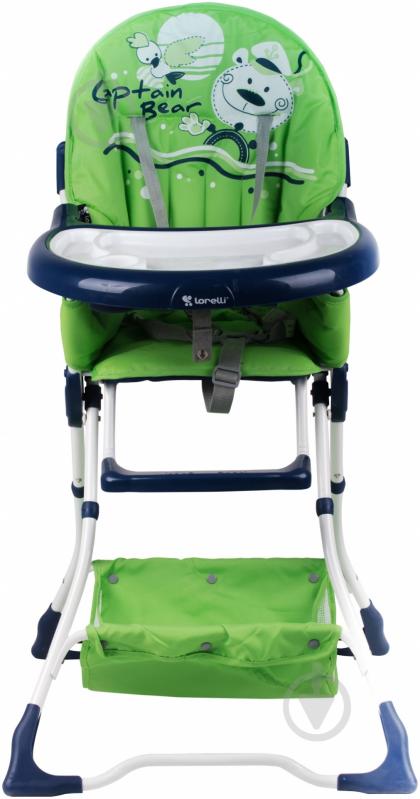 Стульчик для кормления Bertoni BRAVO green captain bear 15646 - фото 2 Стульчик для кормления Bertoni BRAVO green captain bear 15646 - фото 2