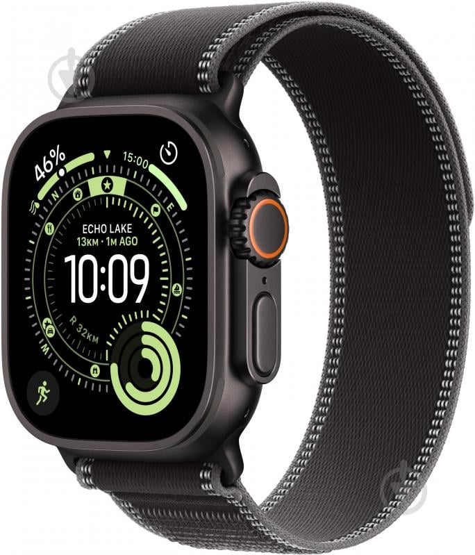 Смарт-годинник Apple Watch Ultra 3 GPS + Cellular 49mm Black Titanium Case with Black/Charcoal Trail Loop - S/M (MF1D4QP/A) - фото 1 Смарт-годинник Apple Watch Ultra 3 GPS + Cellular 49mm Black Titanium Case with Black/Charcoal Trail Loop - S/M (MF1D4QP/A) - фото 1