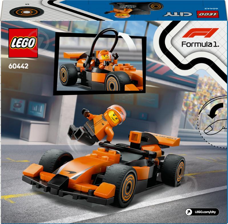 Конструктор LEGO City Пілот F1® з автомобілем для перегонів команди McLaren 60442 - фото 2