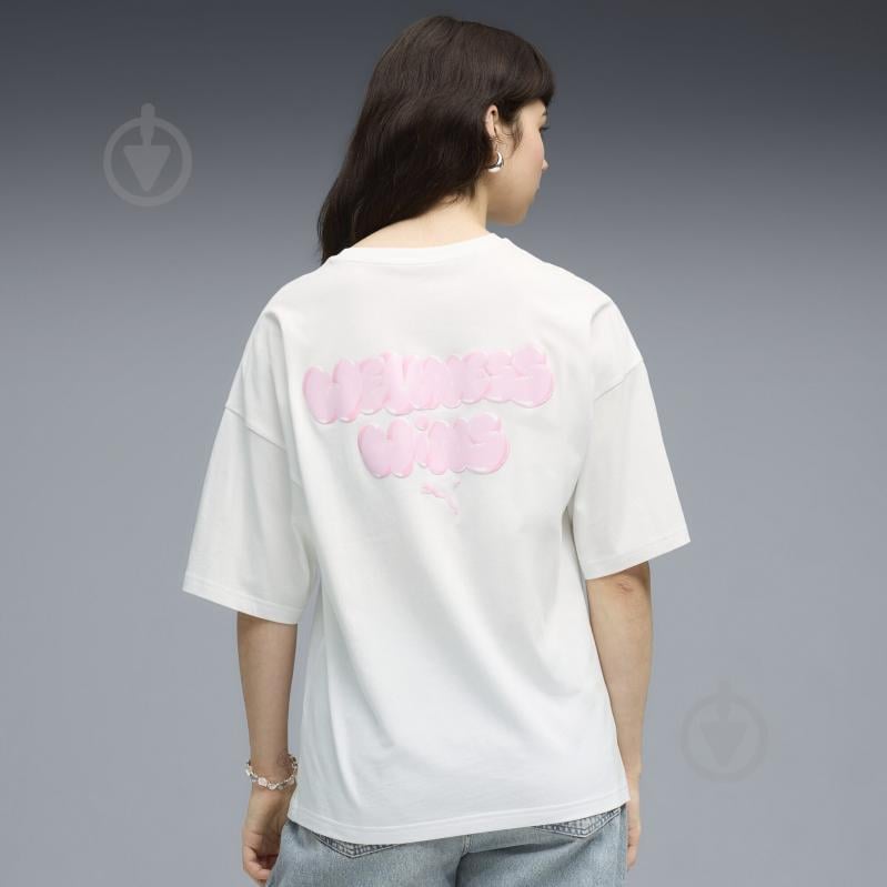 Футболка Puma GRAPHICS BubbleOversized Tee 63459002 р.XL білий - фото 2