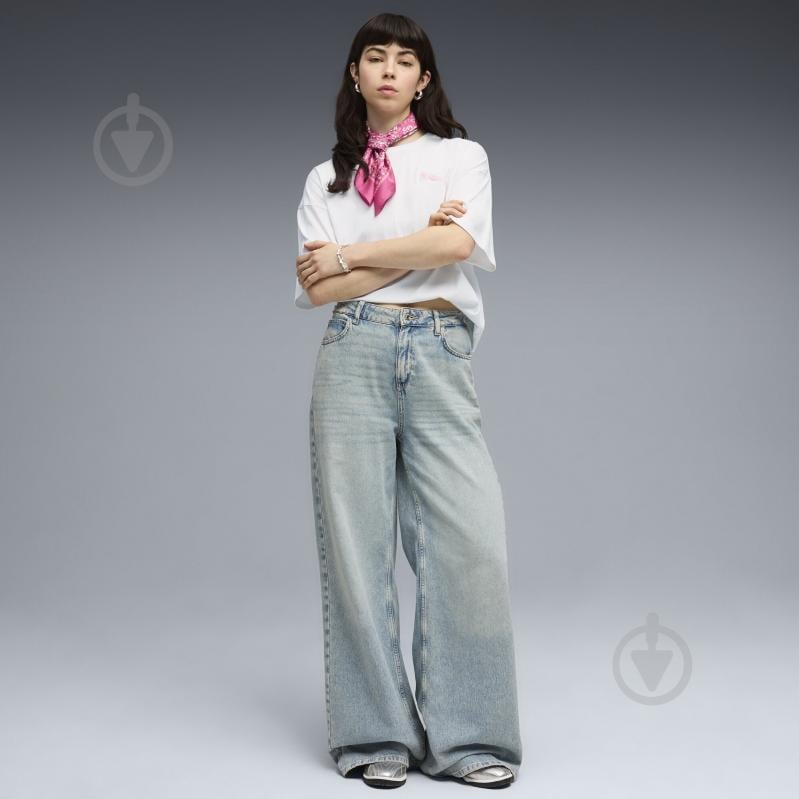 Футболка Puma GRAPHICS BubbleOversized Tee 63459002 р.XL білий - фото 3