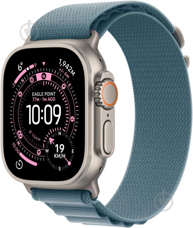 Смарт-годинник Apple Watch Ultra 3 GPS + Cellular 49mm Natural Titanium Case with Light Blue Alpine Loop - Medium (MEWM4QP/A - фото 1 Смарт-годинник Apple Watch Ultra 3 GPS + Cellular 49mm Natural Titanium Case with Light Blue Alpine Loop - Medium (MEWM4QP/A - фото 1