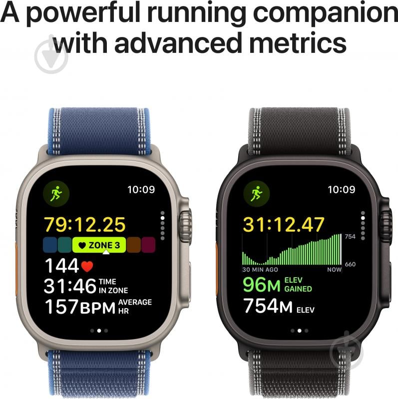 Смарт-годинник Apple Watch Ultra 3 GPS + Cellular 49mm Natural Titanium Case with Light Blue Alpine Loop - Medium (MEWM4QP/A - фото 4 Смарт-годинник Apple Watch Ultra 3 GPS + Cellular 49mm Natural Titanium Case with Light Blue Alpine Loop - Medium (MEWM4QP/A - фото 4