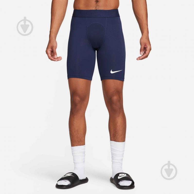 Лосины Nike NK DF STRIKE NP SHORT DH8128-410 р.XL синий - фото 1