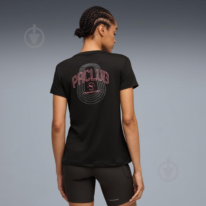 Футболка Puma W Run Club Graphic Tee 52844201 р.XL чорний - фото 4
