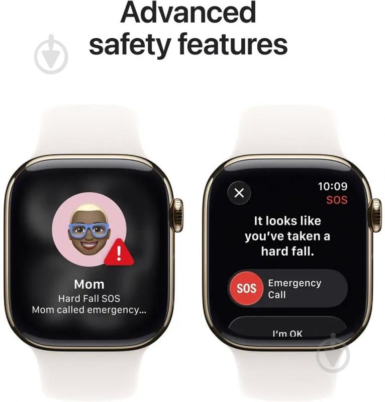 Смарт-годинник Apple Watch Series 11 GPS + Cellular 46mm Gold Titanium Case with Light Blush Sport Band - S/M (MFD54RK/A) - фото 6