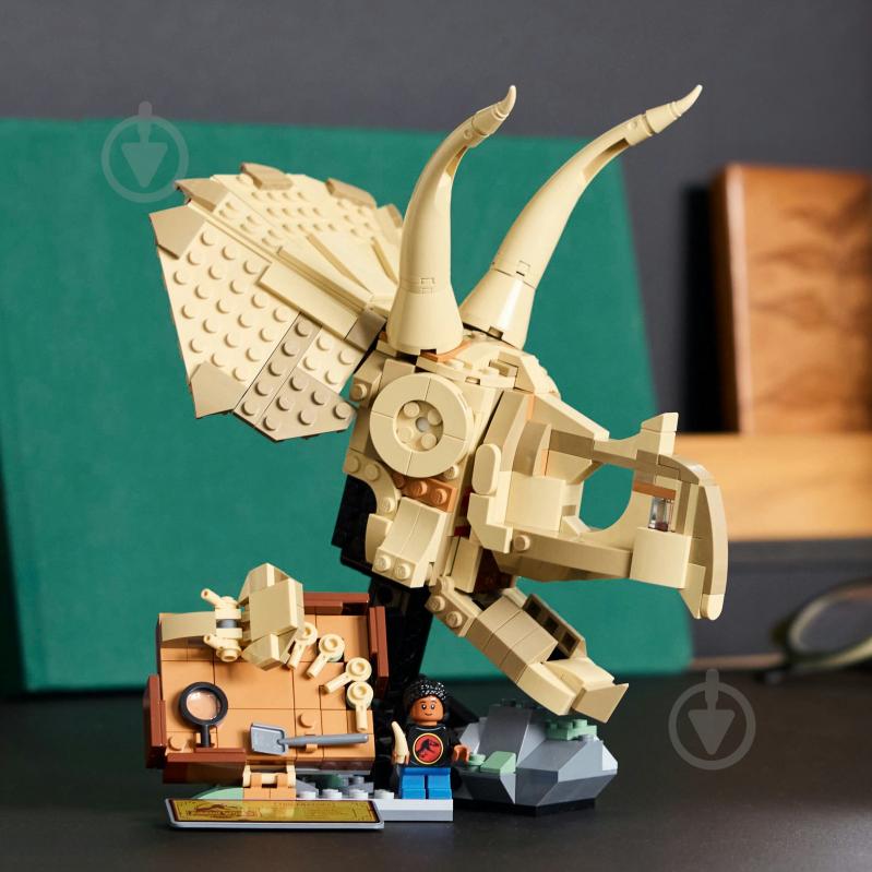 Конструктор LEGO Jurassic World Скам'янілості динозаврів: череп трицератопса 76969 - фото 12