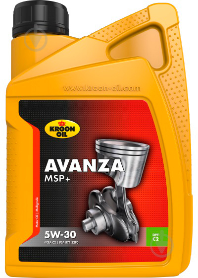 Моторне мастило KROON OIL AVANZA MSP+ 5W-30 1 л (36702) - фото 1