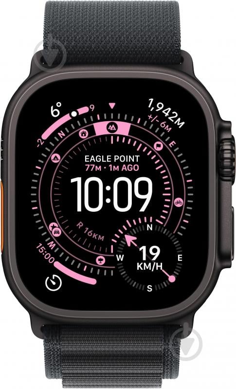 Смарт-годинник Apple Watch Ultra 3 GPS + Cellular 49mm Black Titanium Case with Black Alpine Loop - Small (MF0Q4QP/A) - фото 2