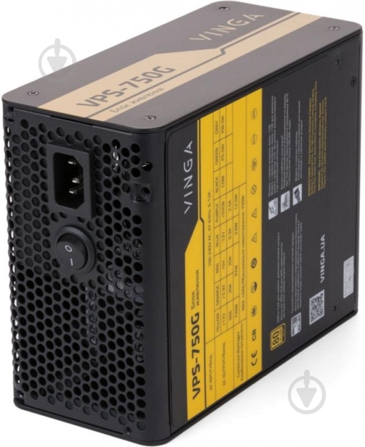 Блок питания Vinga VPS-750G 750 Вт - фото 2 Блок питания Vinga VPS-750G 750 Вт - фото 2