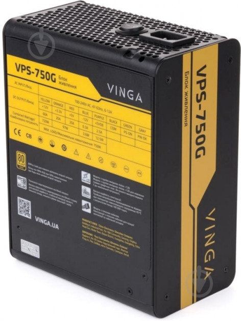 Блок питания Vinga VPS-750G 750 Вт - фото 7 Блок питания Vinga VPS-750G 750 Вт - фото 7