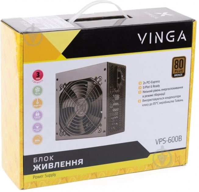 Блок питания Vinga VPS-600B 600 Вт - фото 11