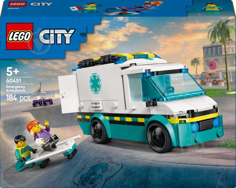 Конструктор LEGO City Скорая помощь 60451 - фото 1