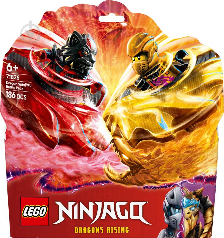 Конструктор LEGO NINJAGO Бойовий набір дракона Спін-джитсу 71826 - фото 1