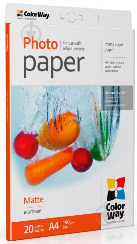 Фотобумага ColorWay A4 (PM190020A4) - фото 2