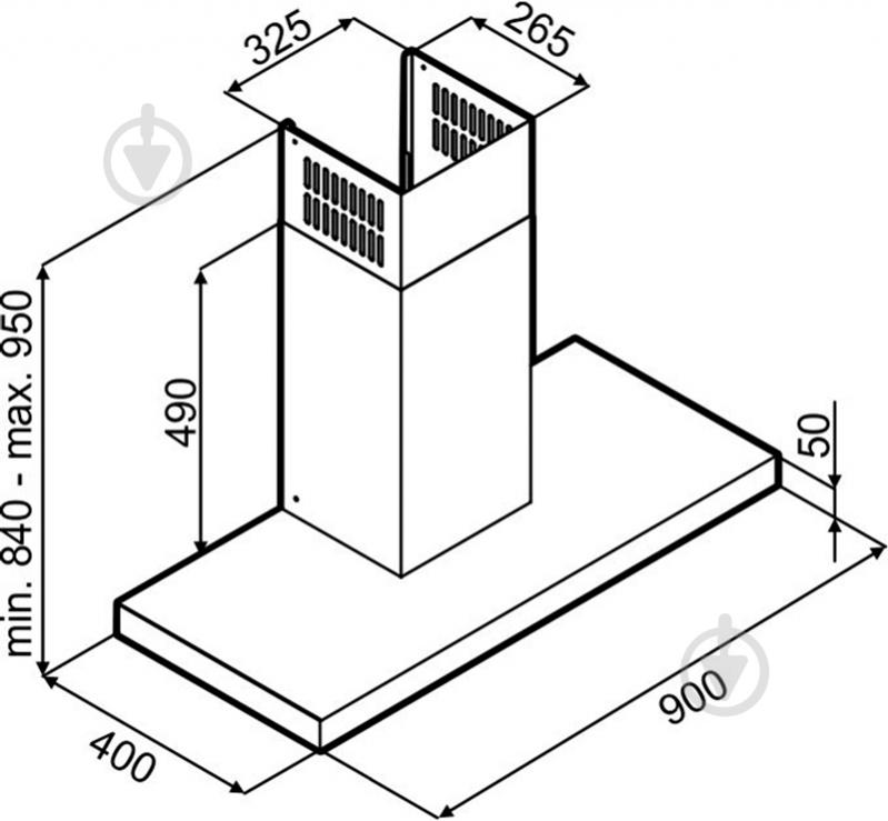 Вытяжка Perfelli T 9101 I - фото 8