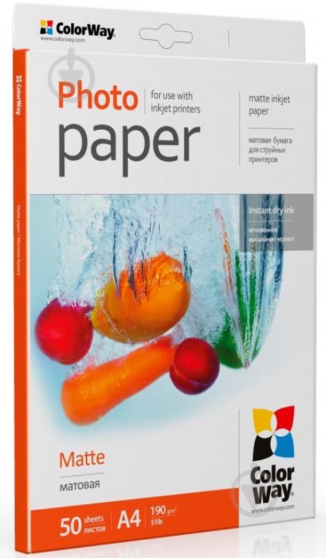 Фотопапір ColorWay A4 (PM190050A4) - фото 2