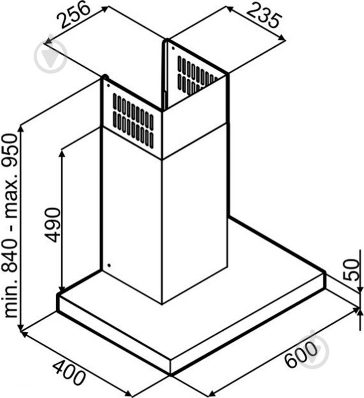 Витяжка Perfelli TS 6101 BL - фото 10 Витяжка Perfelli TS 6101 BL - фото 10