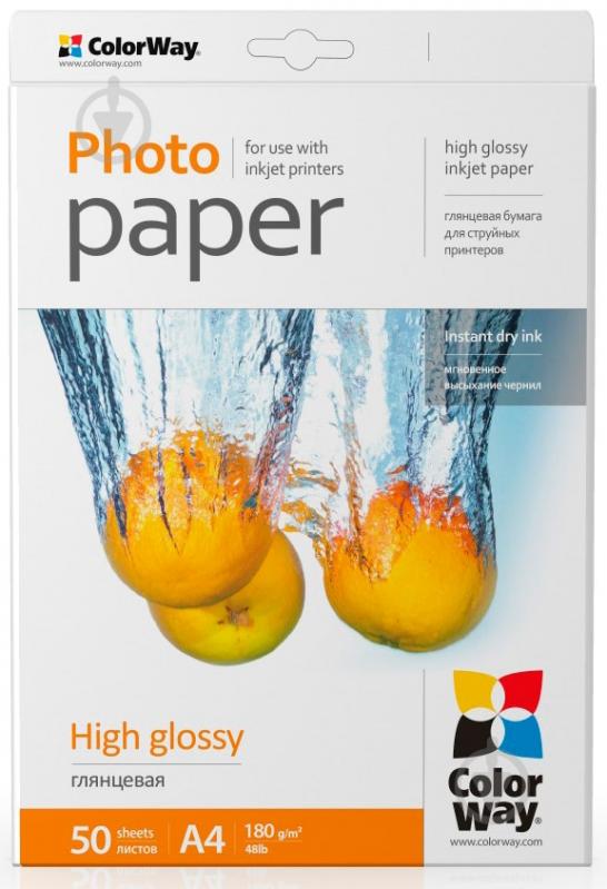 Фотопапір ColorWay A4 (PG180050A4) - фото 1