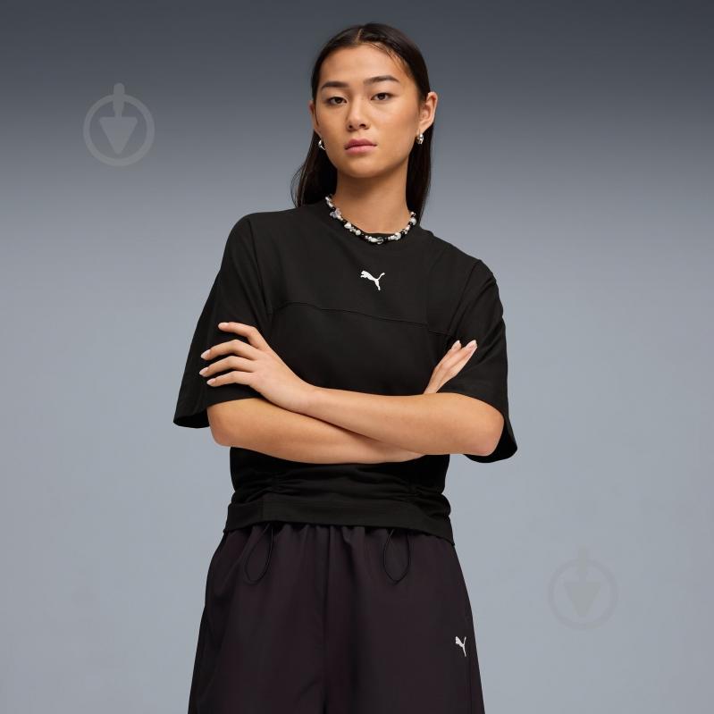 Футболка Puma DARE TO Fitted Waist Tee 63459601 р.XS чорний - фото 3 Футболка Puma DARE TO Fitted Waist Tee 63459601 р.XS чорний - фото 3