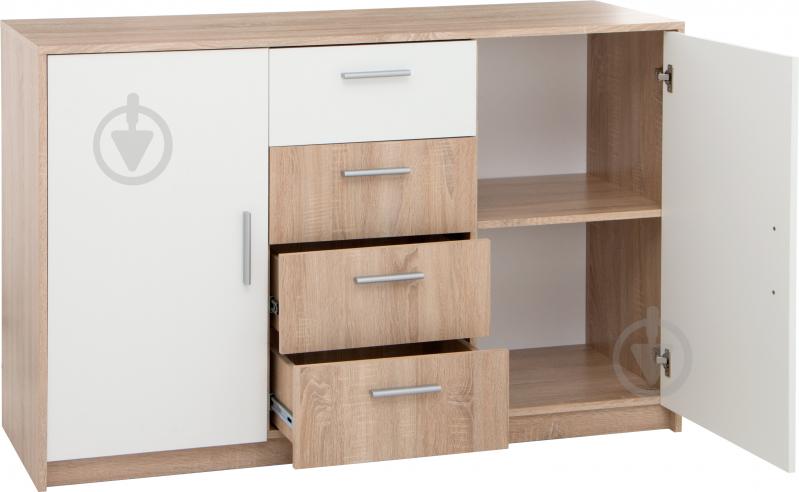 Комод Margo Рико 2D4S дуб сонома/белый - фото 3