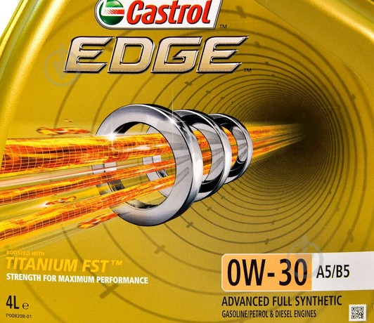 Моторное масло Castrol Edge Titanium FST A5/B5 0W-30 4 л (RB-EDGEA5-4X4L) - фото 2