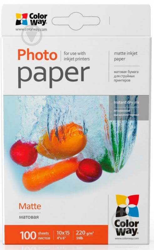 Фотобумага ColorWay 10x15 (PM2201004R) - фото 1