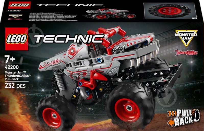 Конструктор LEGO Technic Monster Jam™ ThunderROARus™ з інерційним двигуном 42200 - фото 1 Конструктор LEGO Technic Monster Jam™ ThunderROARus™ з інерційним двигуном 42200 - фото 1