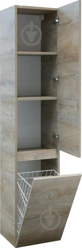 Шафа для ванної кімнати ScandiSPA TEXTURE П-38К Oak - фото 4