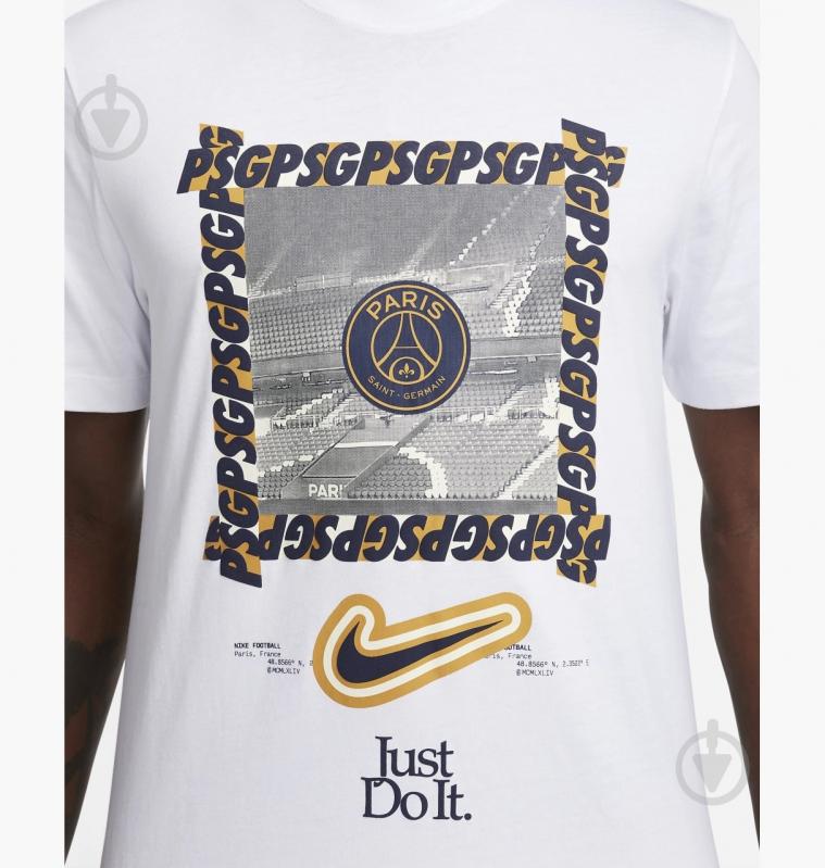 Футболка Nike PSG NK NEDNA TEE FD1090-100 р.L белый - фото 4