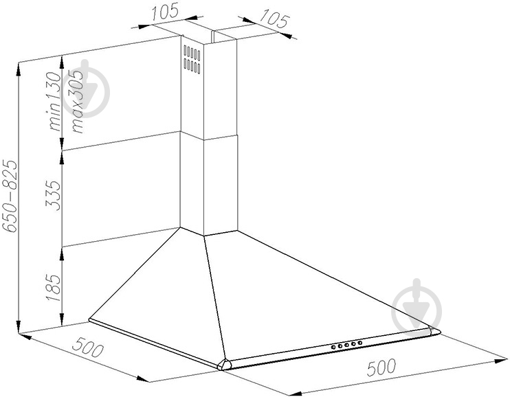 Вытяжка Perfelli K 511 BL - фото 9