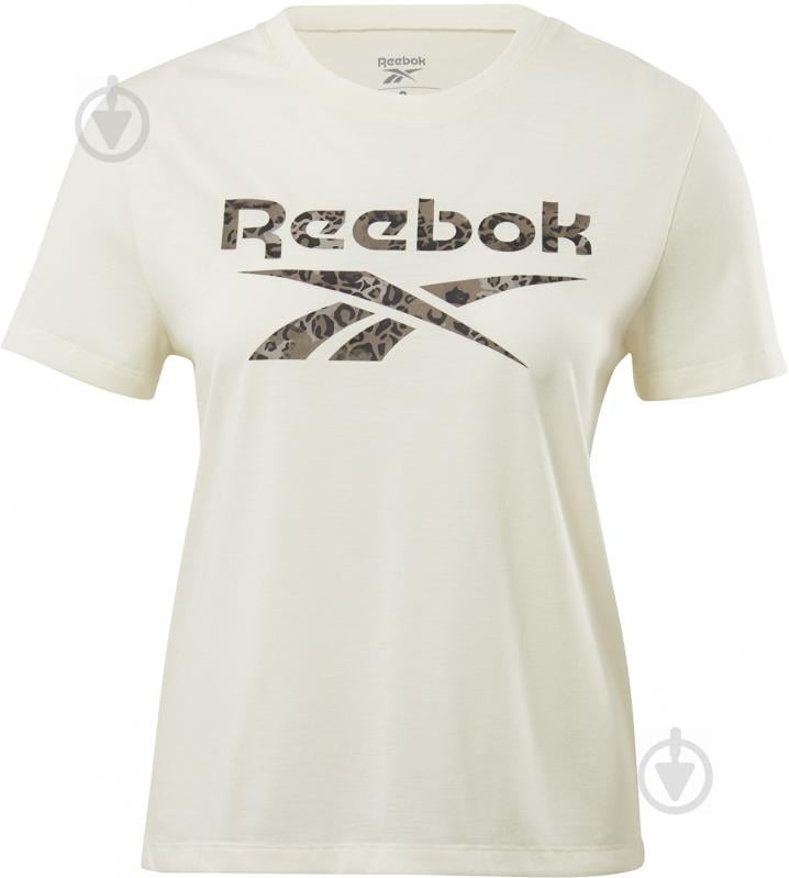 Футболка Reebok WOR MODERN SAFARI TEE H23854 р.S бежевый - фото 1