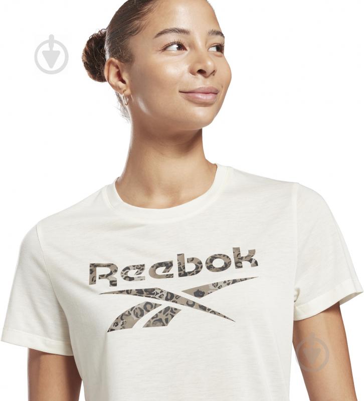 Футболка Reebok WOR MODERN SAFARI TEE H23854 р.S бежевый - фото 6