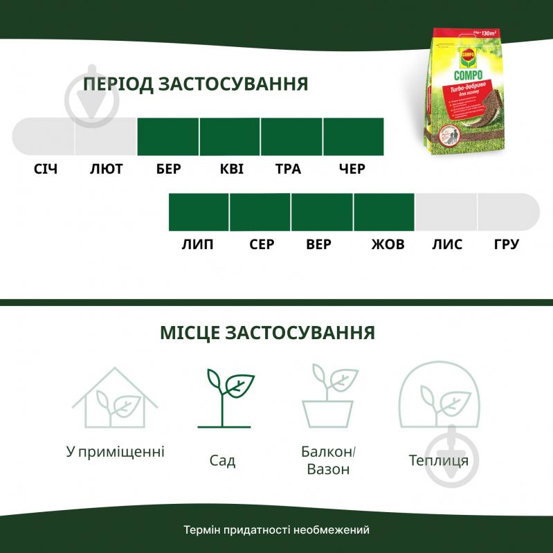 Удобрение для газонов Compo длительного действия 20 кг - фото 8