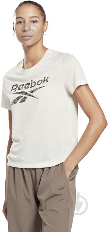 Футболка Reebok WOR MODERN SAFARI TEE H23854 р.M бежевий - фото 3