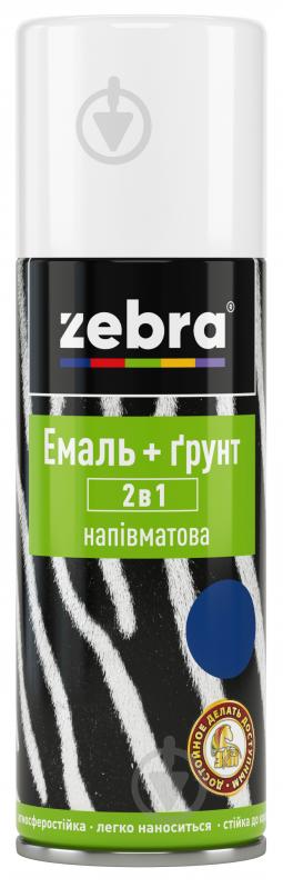 Эмаль-грунт ZEBRA 2 в 1 75 красный полумат 400 мл - фото 1