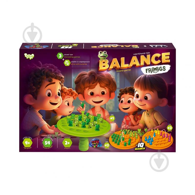 Гра настільна Danko Toys Balance Frogs велика BalF-01 - фото 1