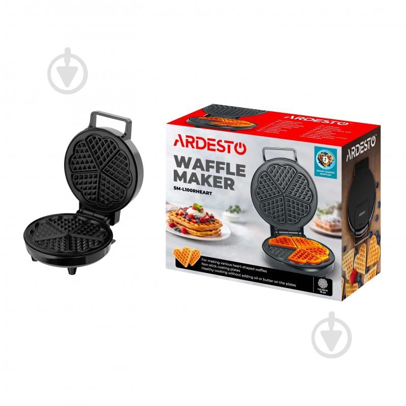 Вафельница ARDESTO SM-L100RHEART - фото 15 Вафельница ARDESTO SM-L100RHEART - фото 15