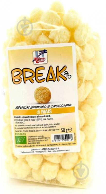 Снеки кукурузные La Finestra sul Cielo ORGANIC SNAKCS WITH CORN 50 г - фото 1