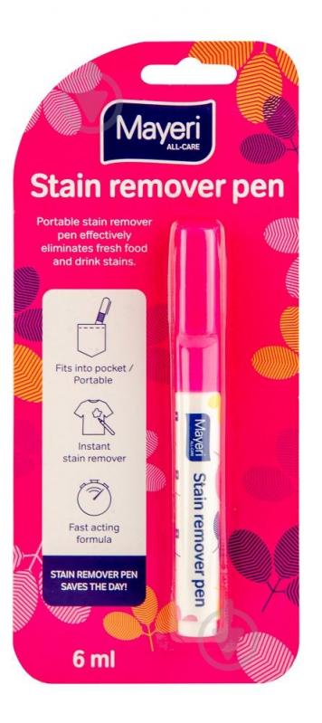 Пятновыводитель Mayeri Stain remover pen 6 мл - фото 1 Пятновыводитель Mayeri Stain remover pen 6 мл - фото 1