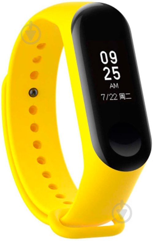 Ремешок для фитнес-браслета Xiaomi Smart Band Mi Band 3 и Mi Band 4 yellow 459578 - фото 3