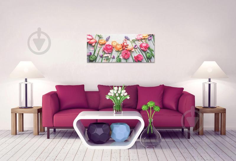 Картина Цветы 57x150 см YS-Art - фото 3