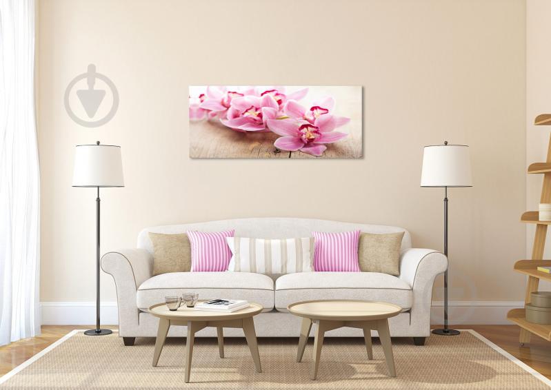 Картина Рожева орхідея 57x150 см YS-Art - фото 3